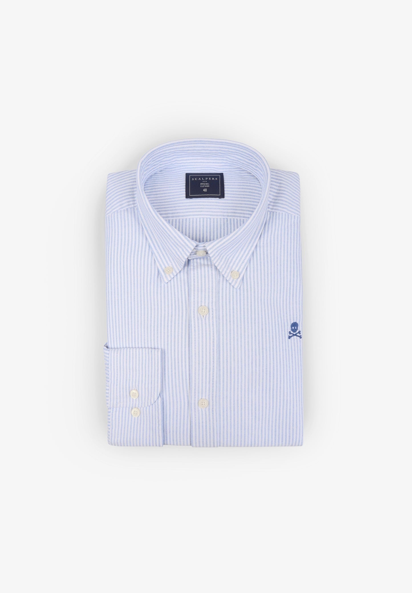 Camisa Oxford De Rayas Calavera