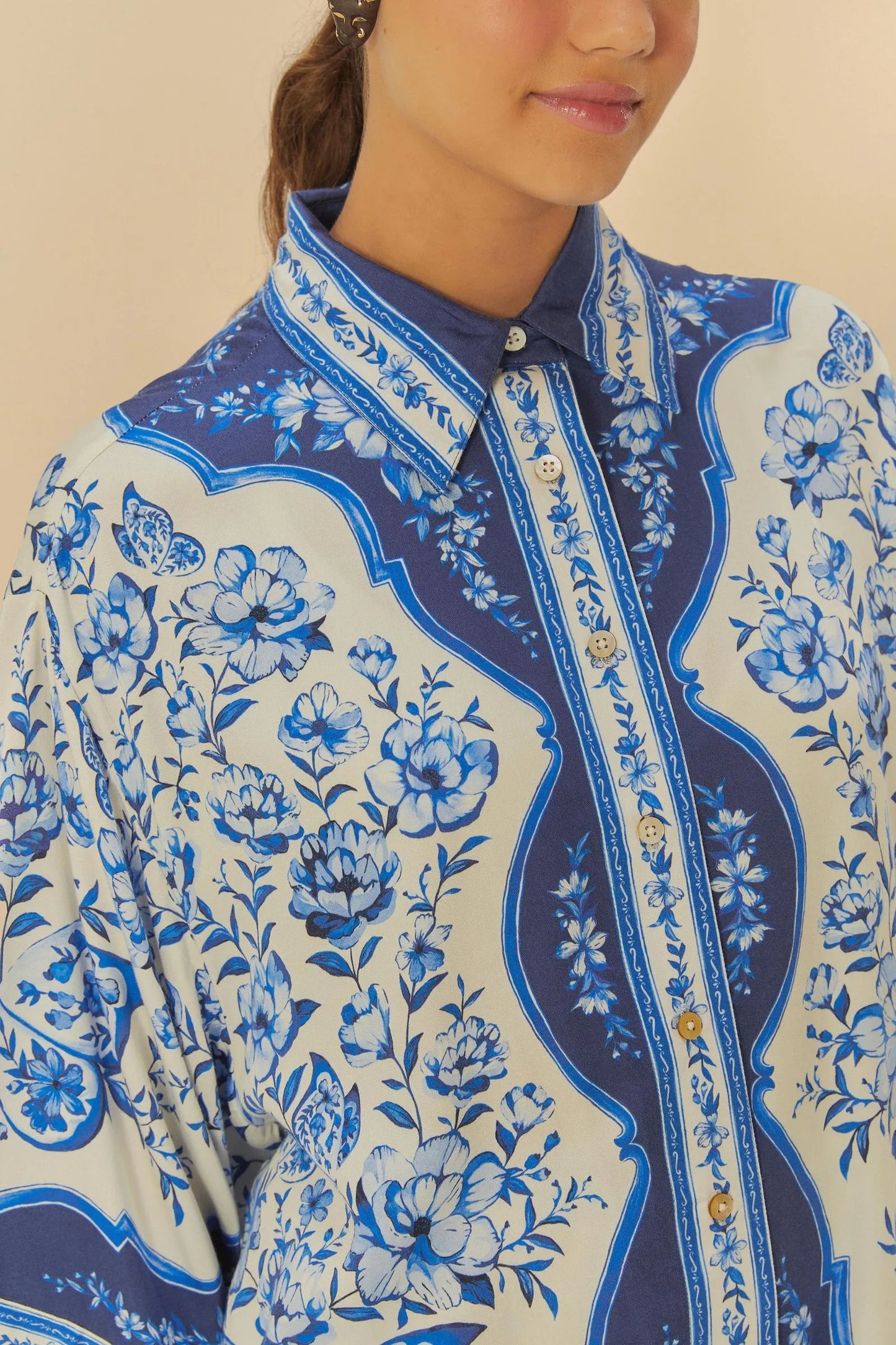 Camisa Jardin Porcelana