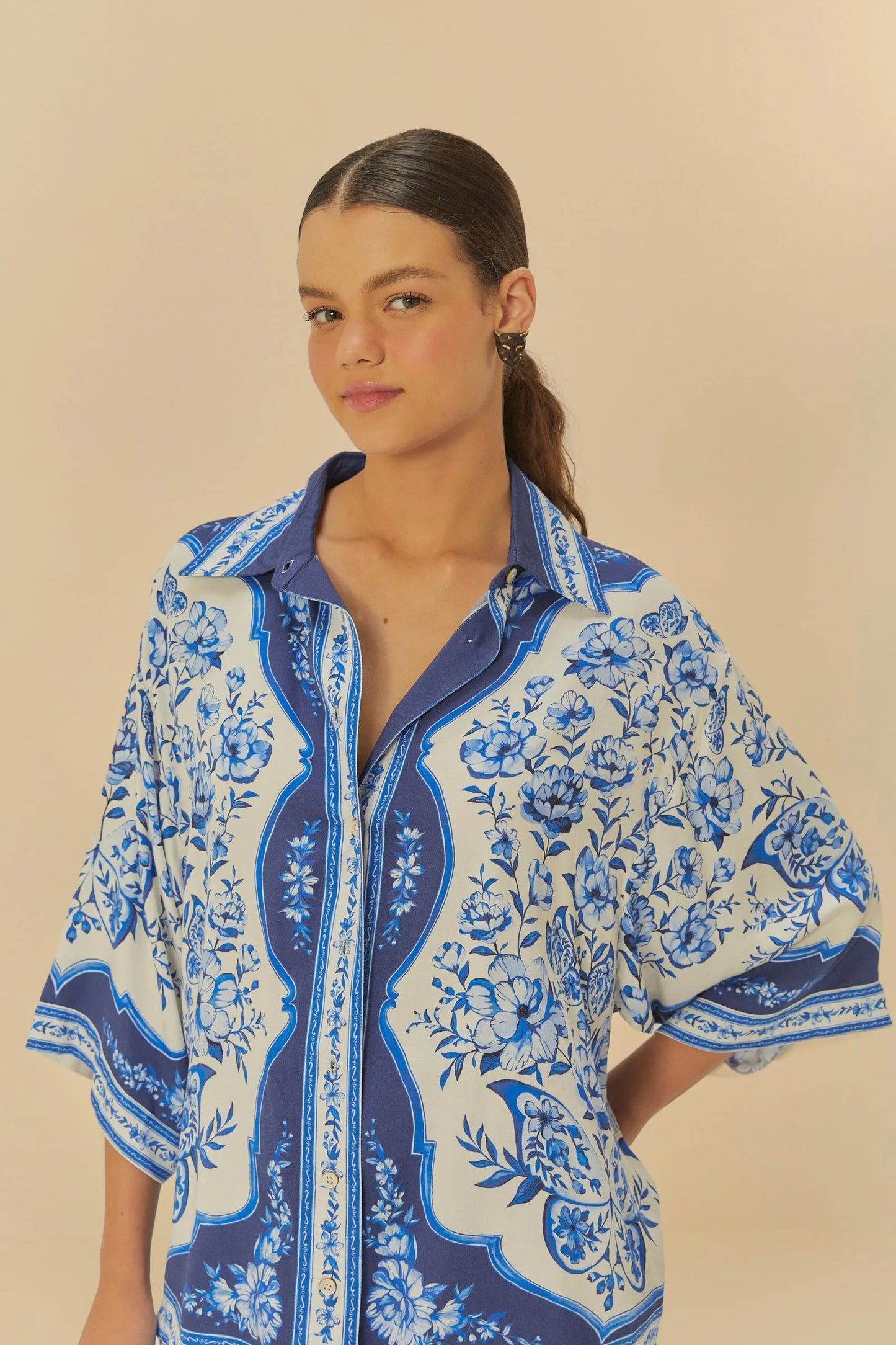 Camisa Jardin Porcelana