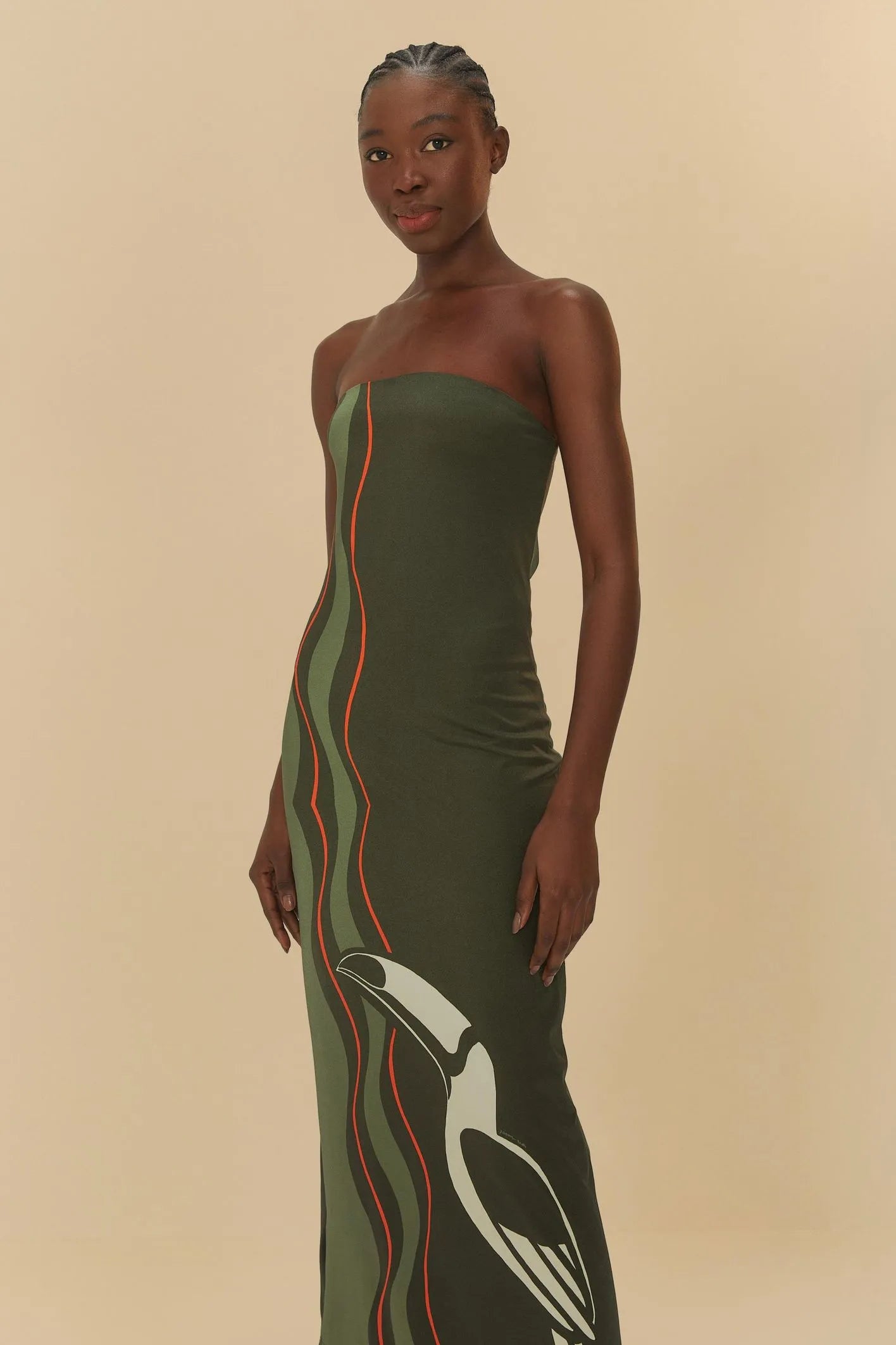Midi Vestido Tucano Grafico