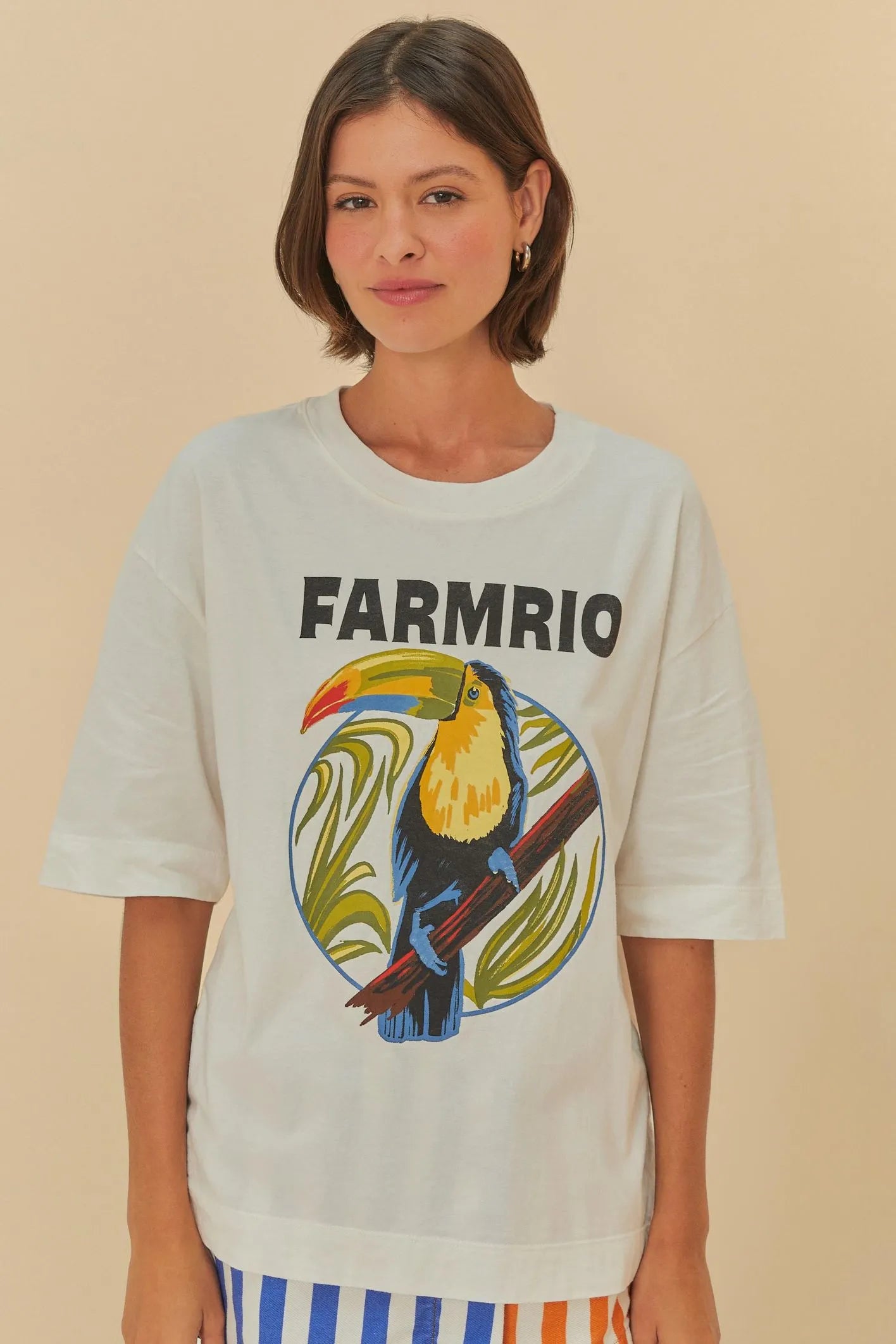 Camiseta Over Farm Rio Tucano