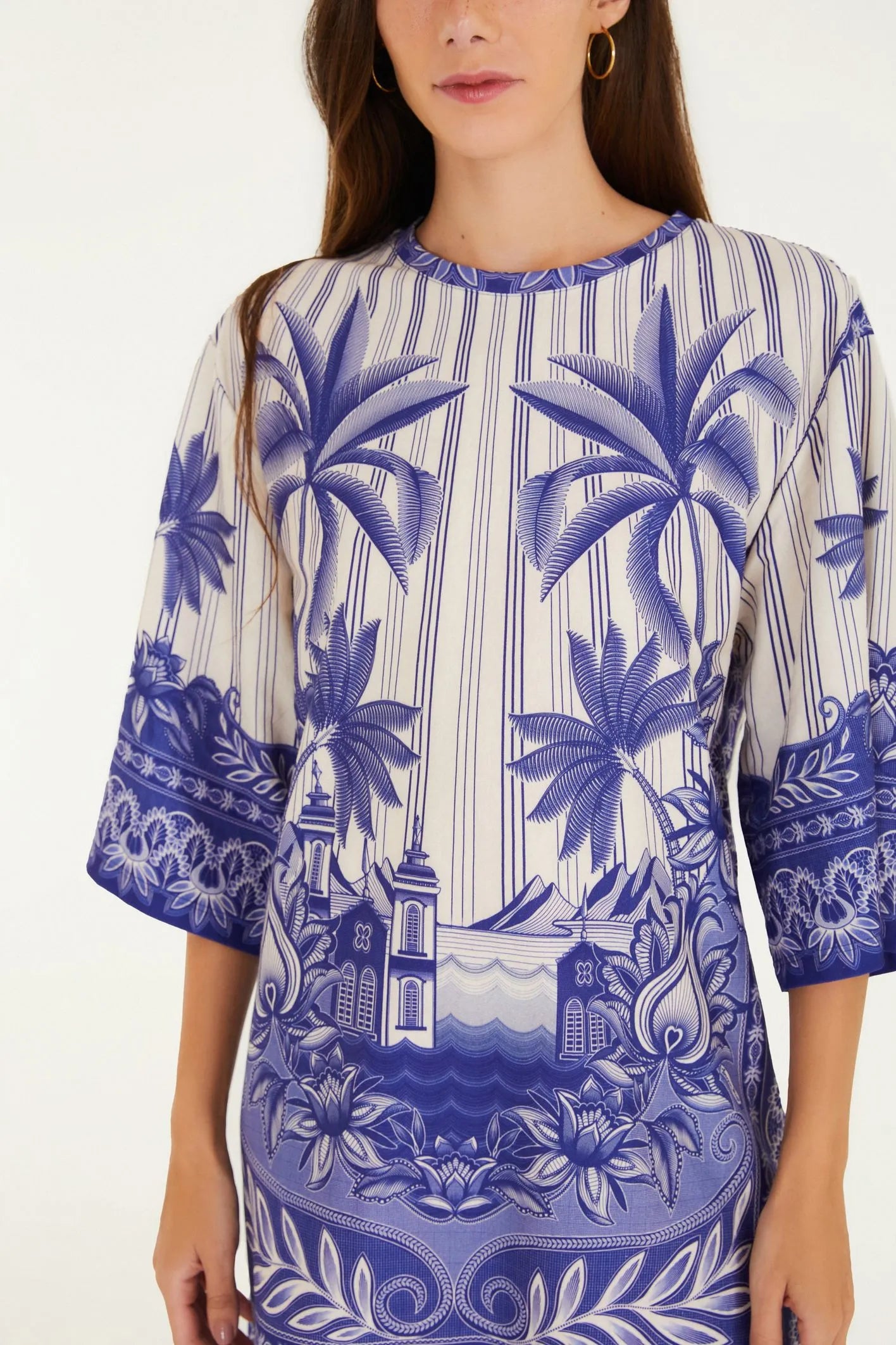 Mini Vestido Big Afeto Tropical