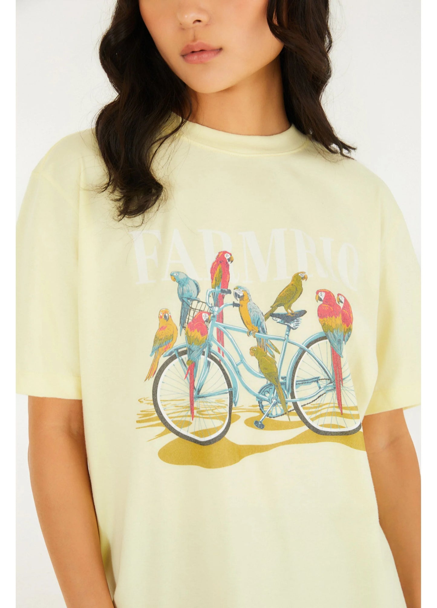 Camiseta Media Bicicleta Aves