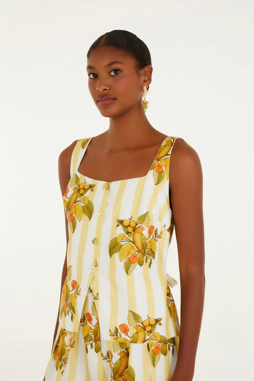 Blusa Estampado Passaro Chic
