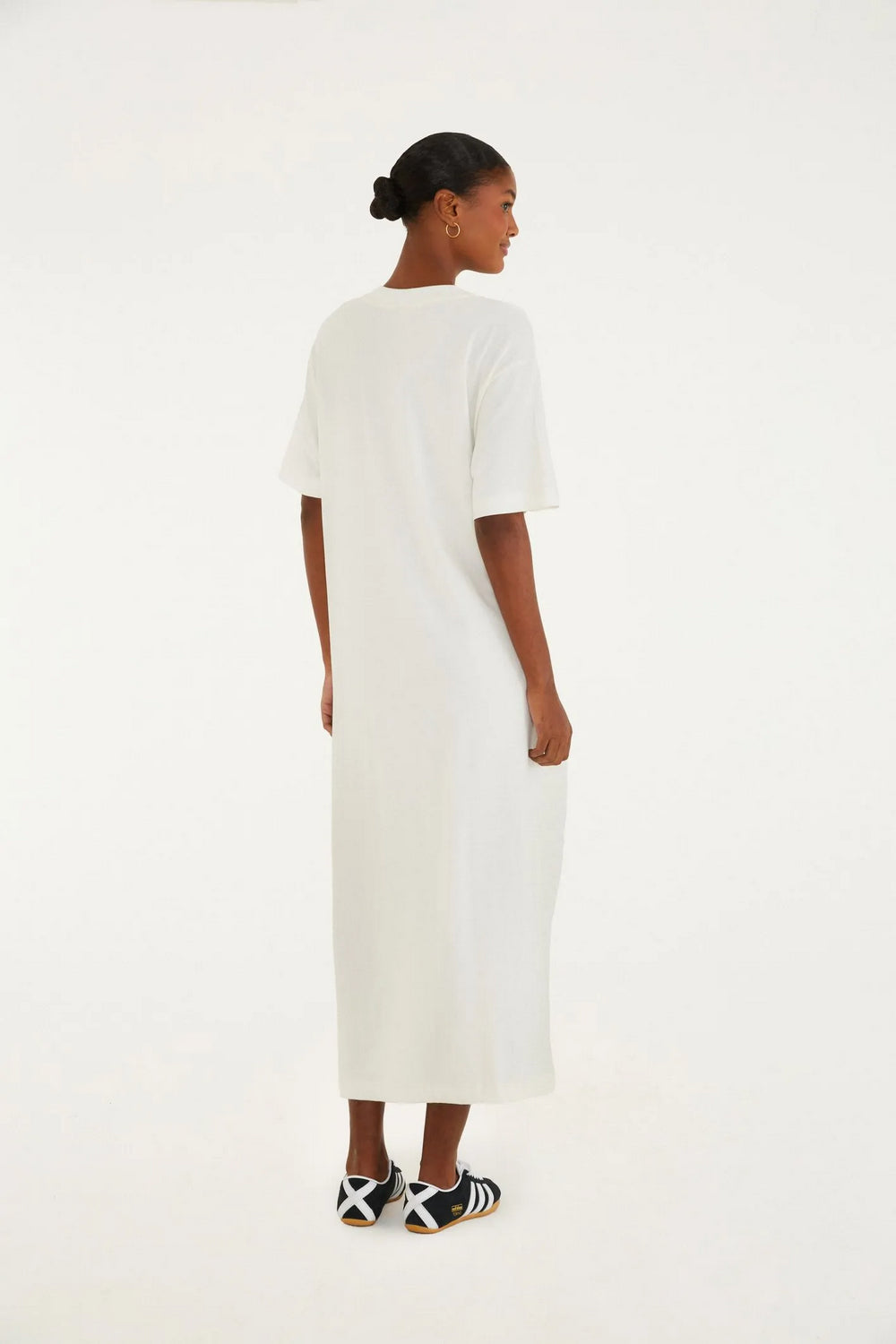 Midi Vestido Coco Gelado Azul