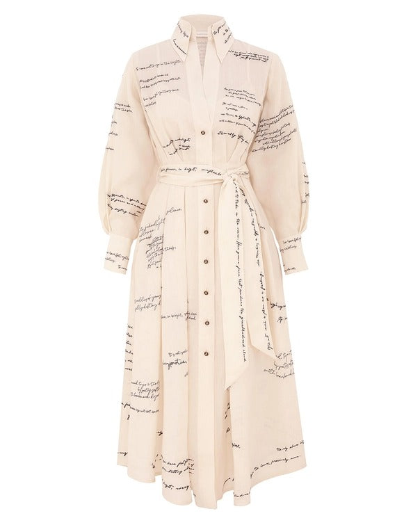 Midi Vestido Bordado