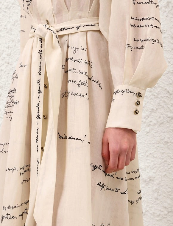 Midi Vestido Bordado