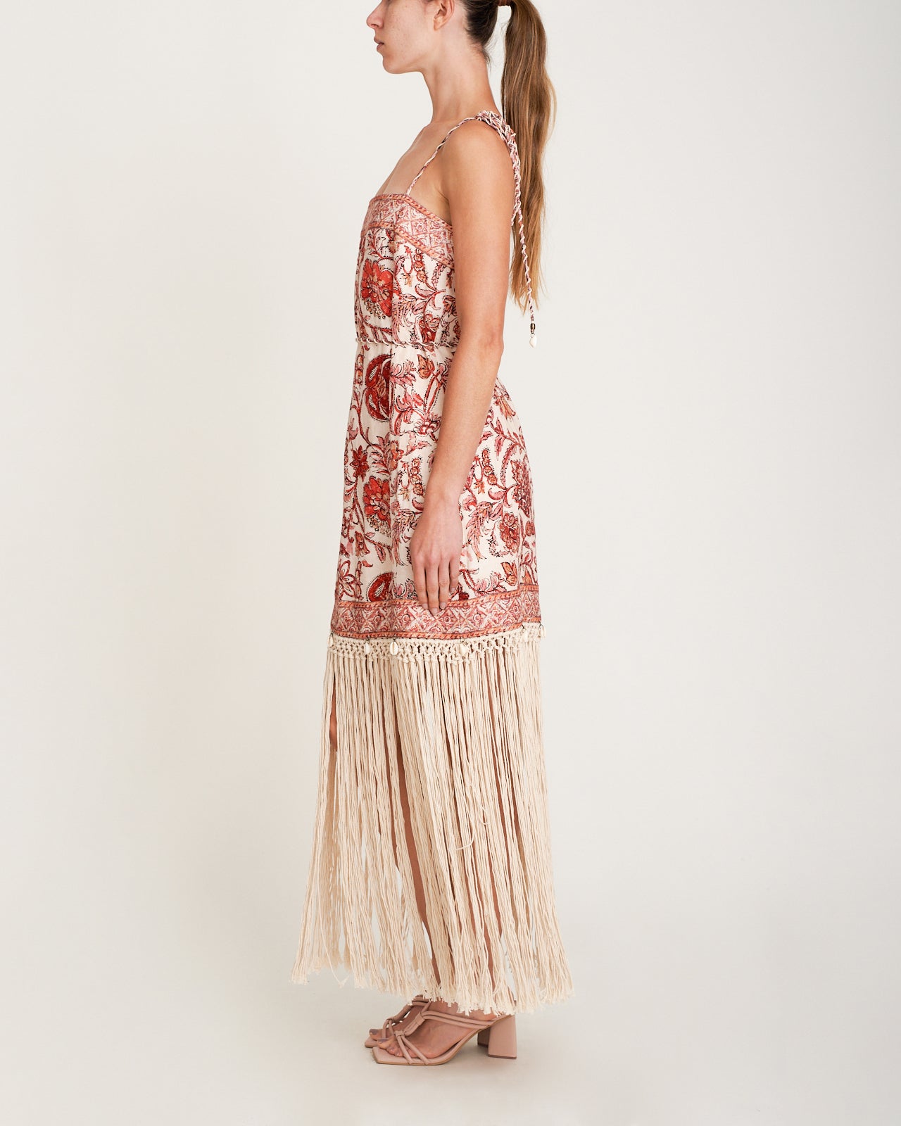 Maxi Vestido Vitali Fringe