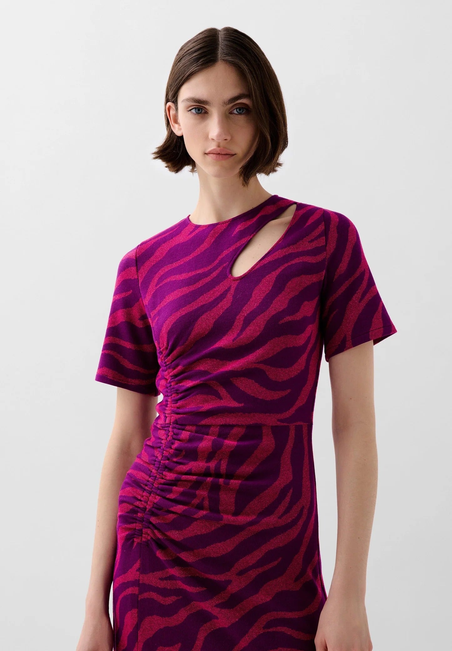 Maxi Vestido Aberturas Animal Print