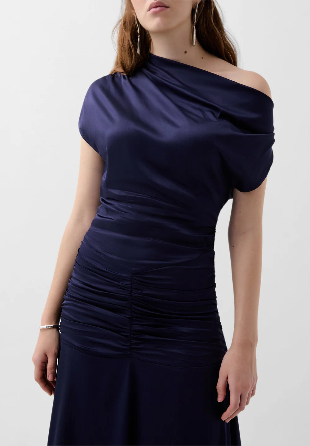 Midi Vestido Saten Drop Hip