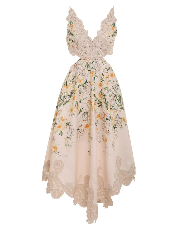 Midi Vestido Coaster Battenburg