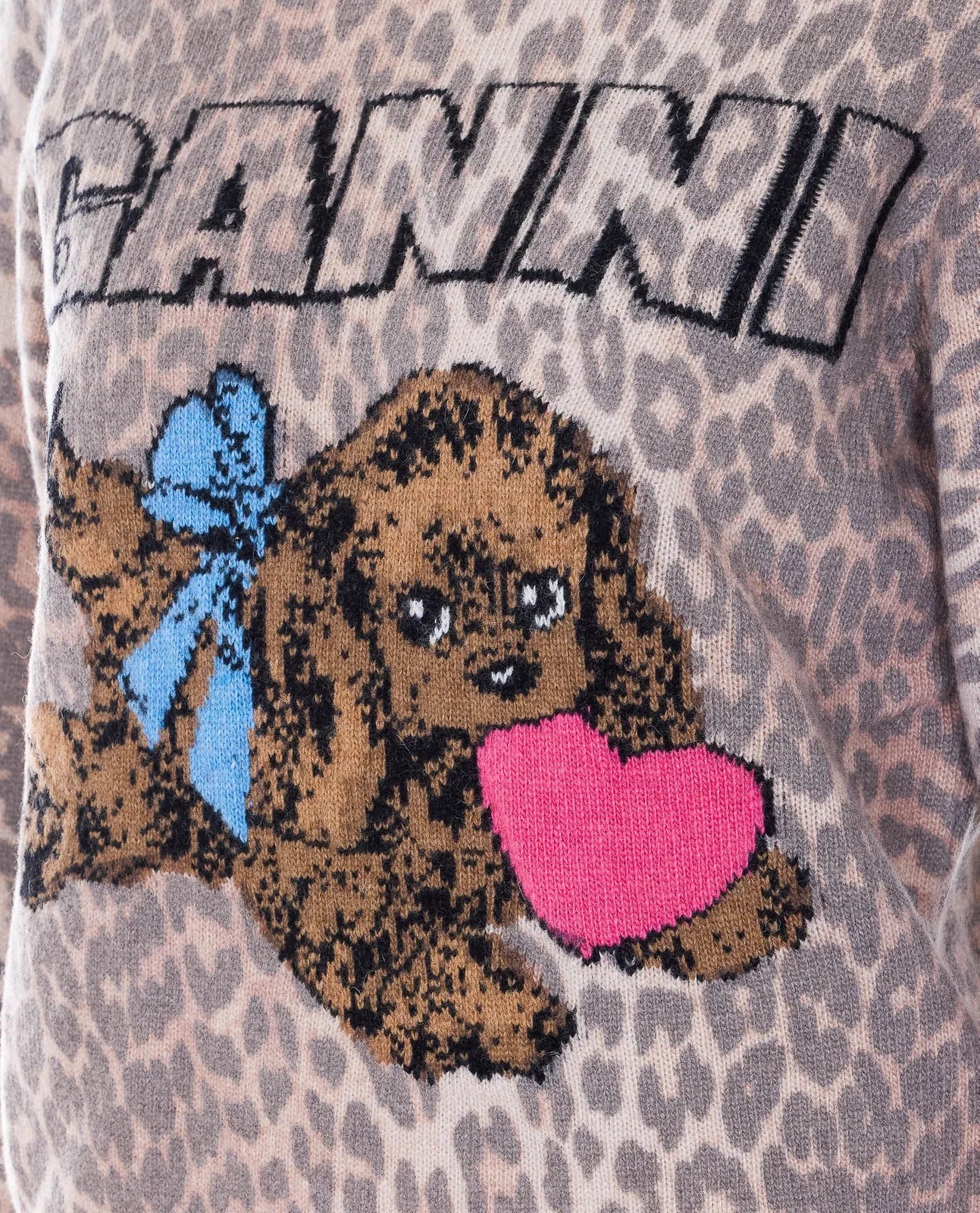 Sweater Puppy Graphic Wool