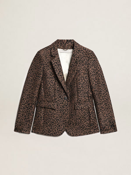 Blazer Golden W's Faded Leopard Jacquard