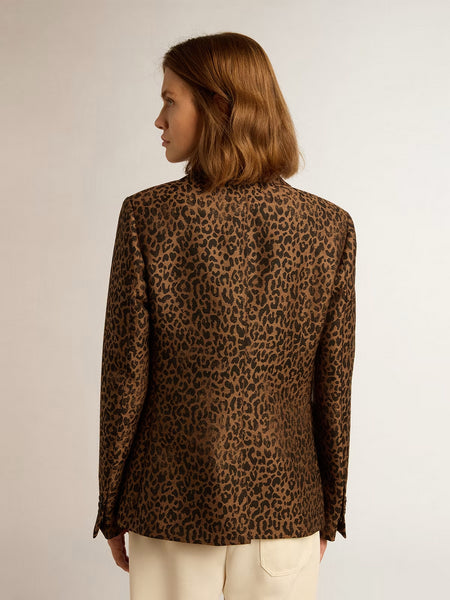 Blazer Golden W's Faded Leopard Jacquard