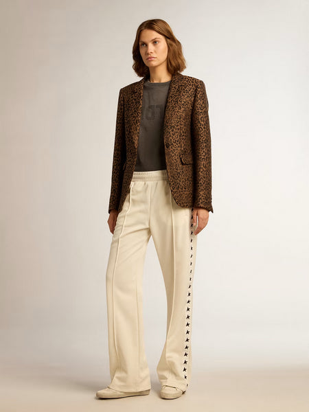 Blazer Golden W's Faded Leopard Jacquard
