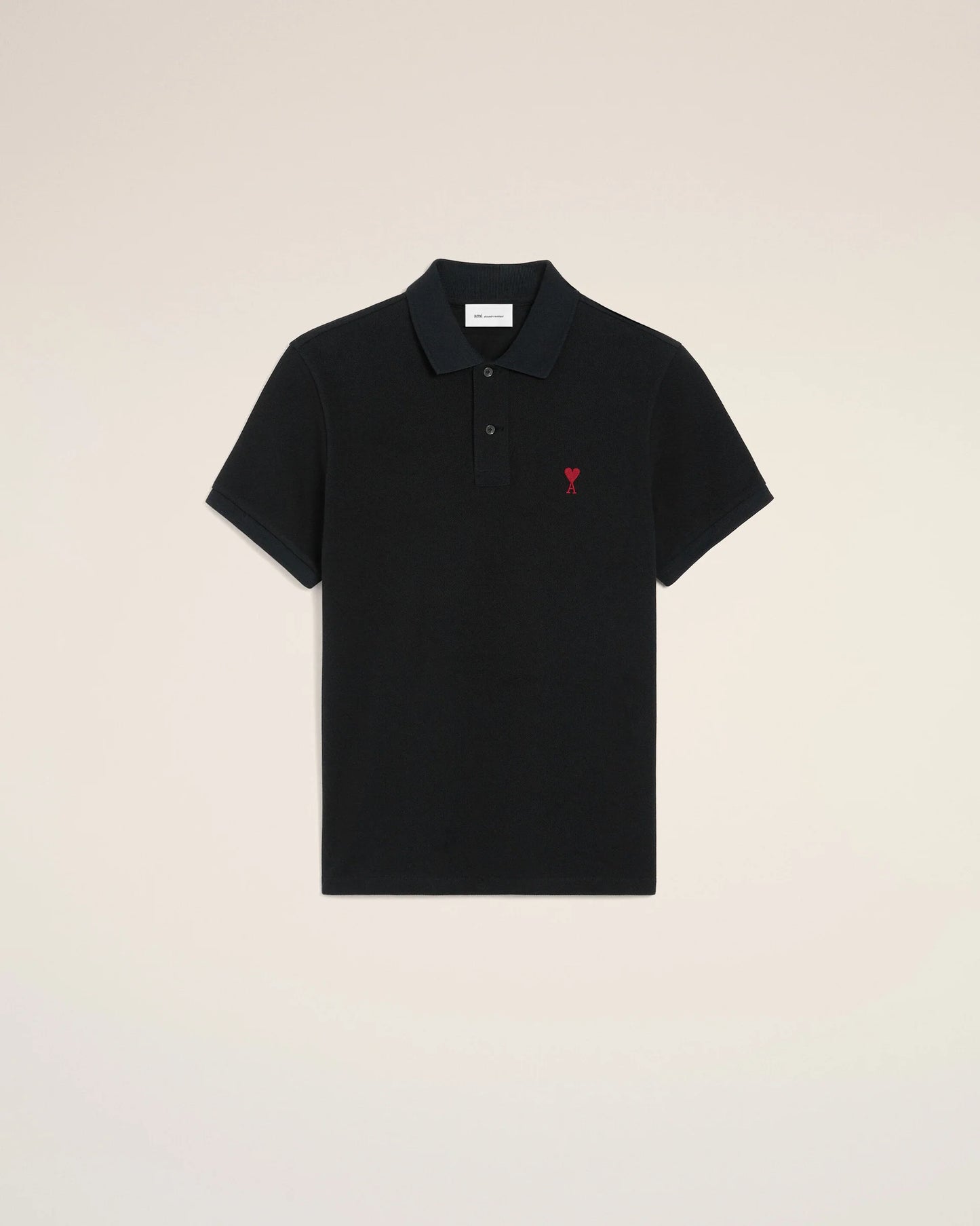 Polo De Algodón Negro Ami De Coeur Unisex