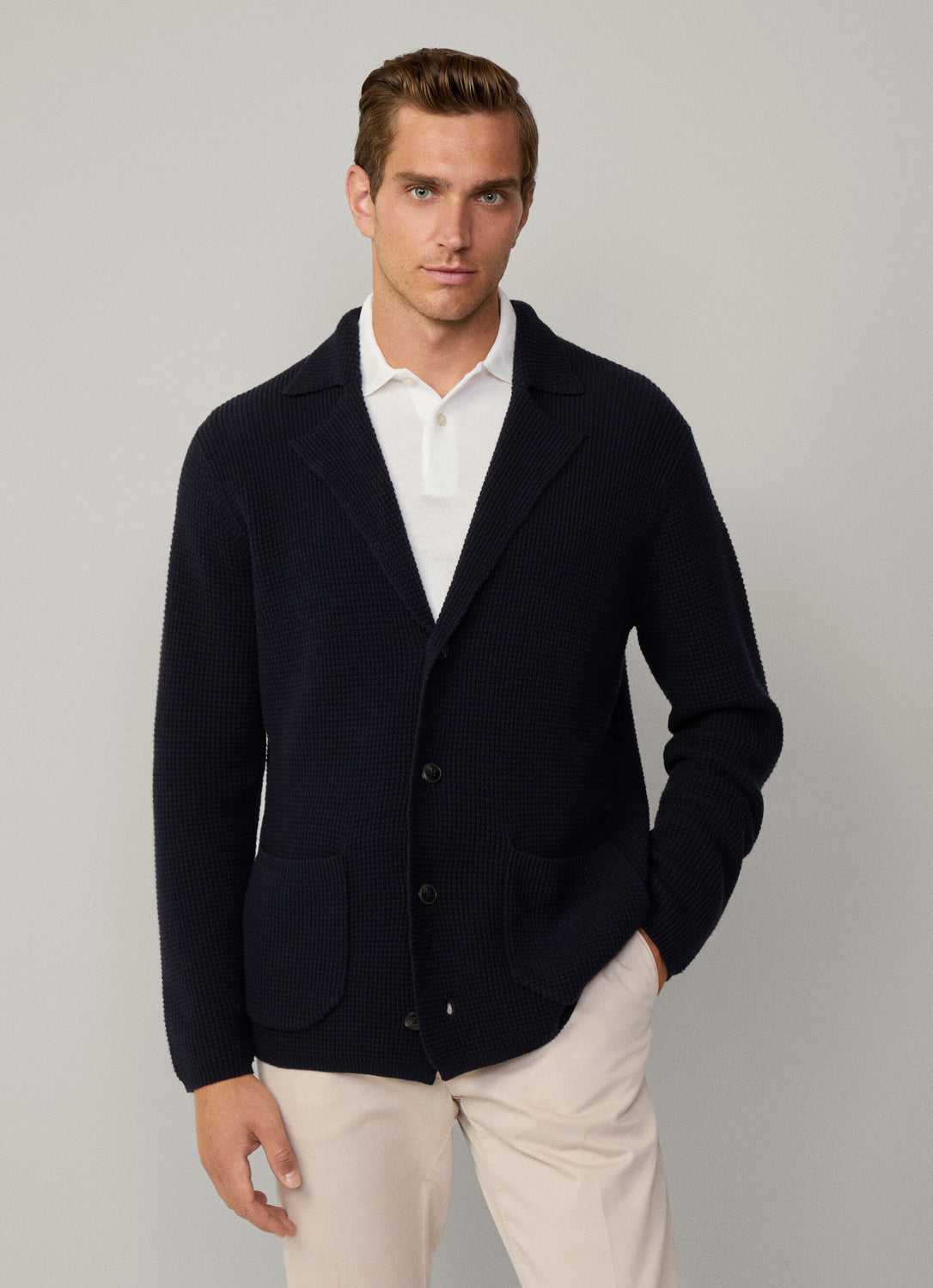 Cardigan Knit Nylon Fzip Hyb