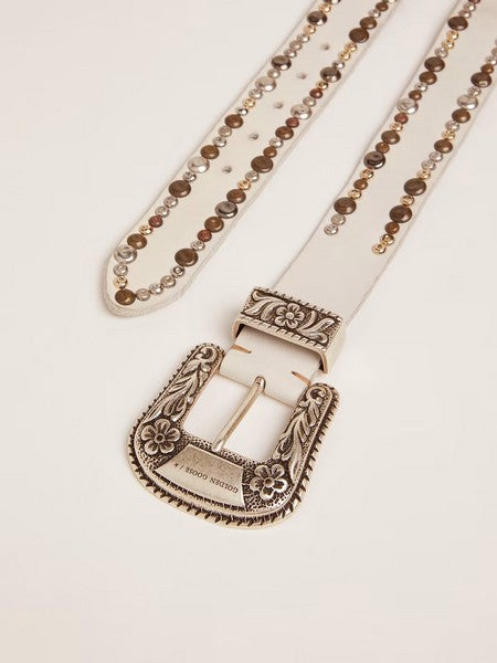 Cinturón Lace Washed Leather Studs