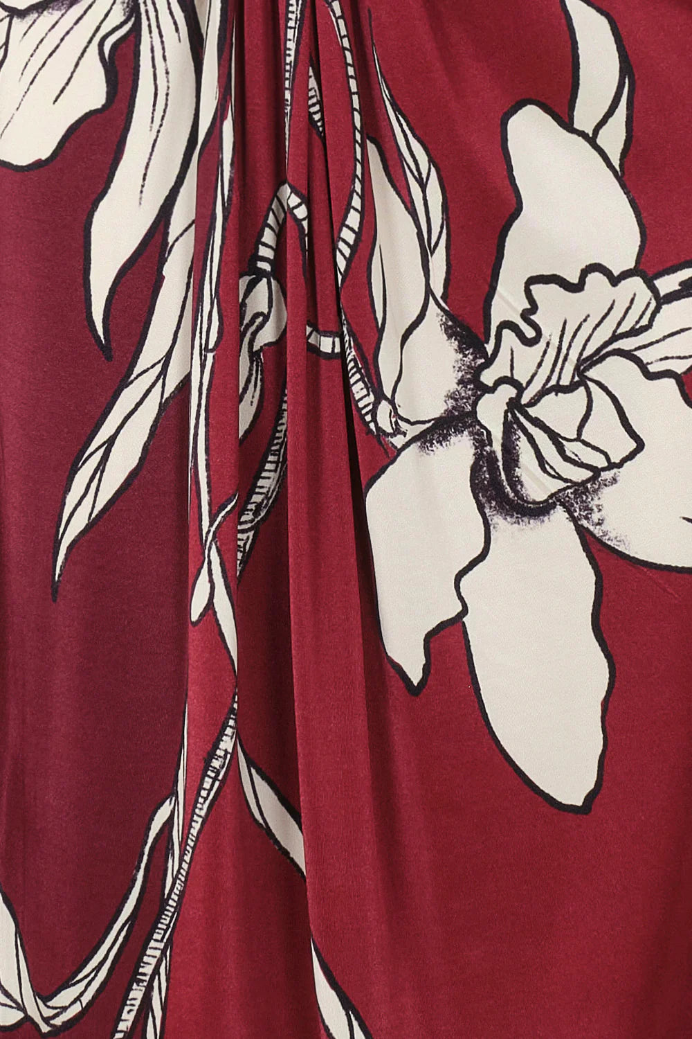 Midi Vestido Rossé Vinotinto