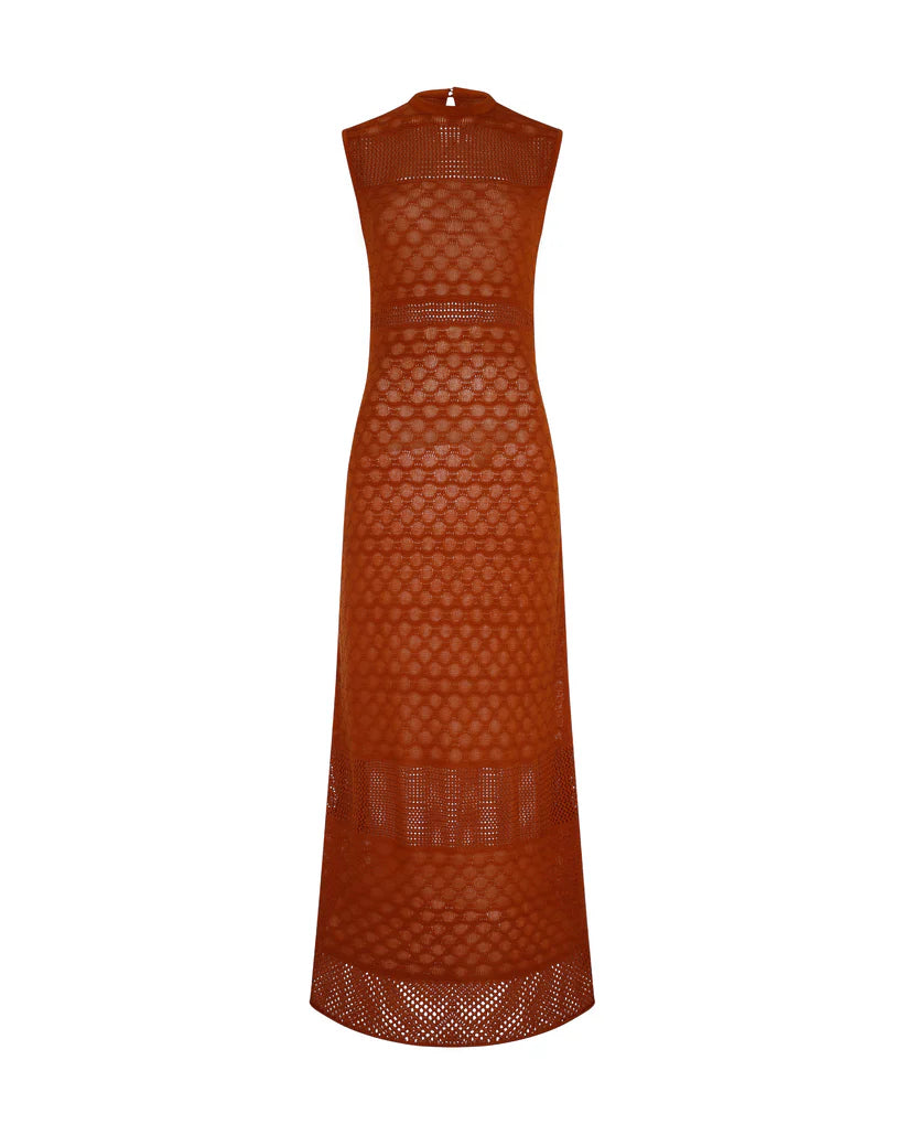 Maxi Vestido Frontera Tobacco
