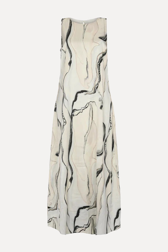Maxi Vestido Marfil Print