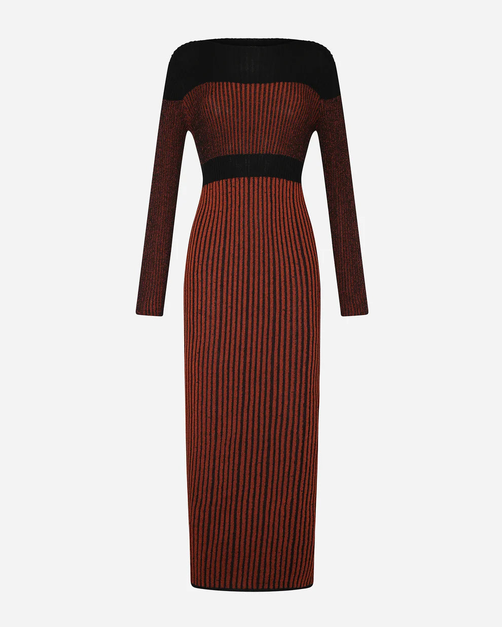 Maxi Vestido Raaku Brown Black