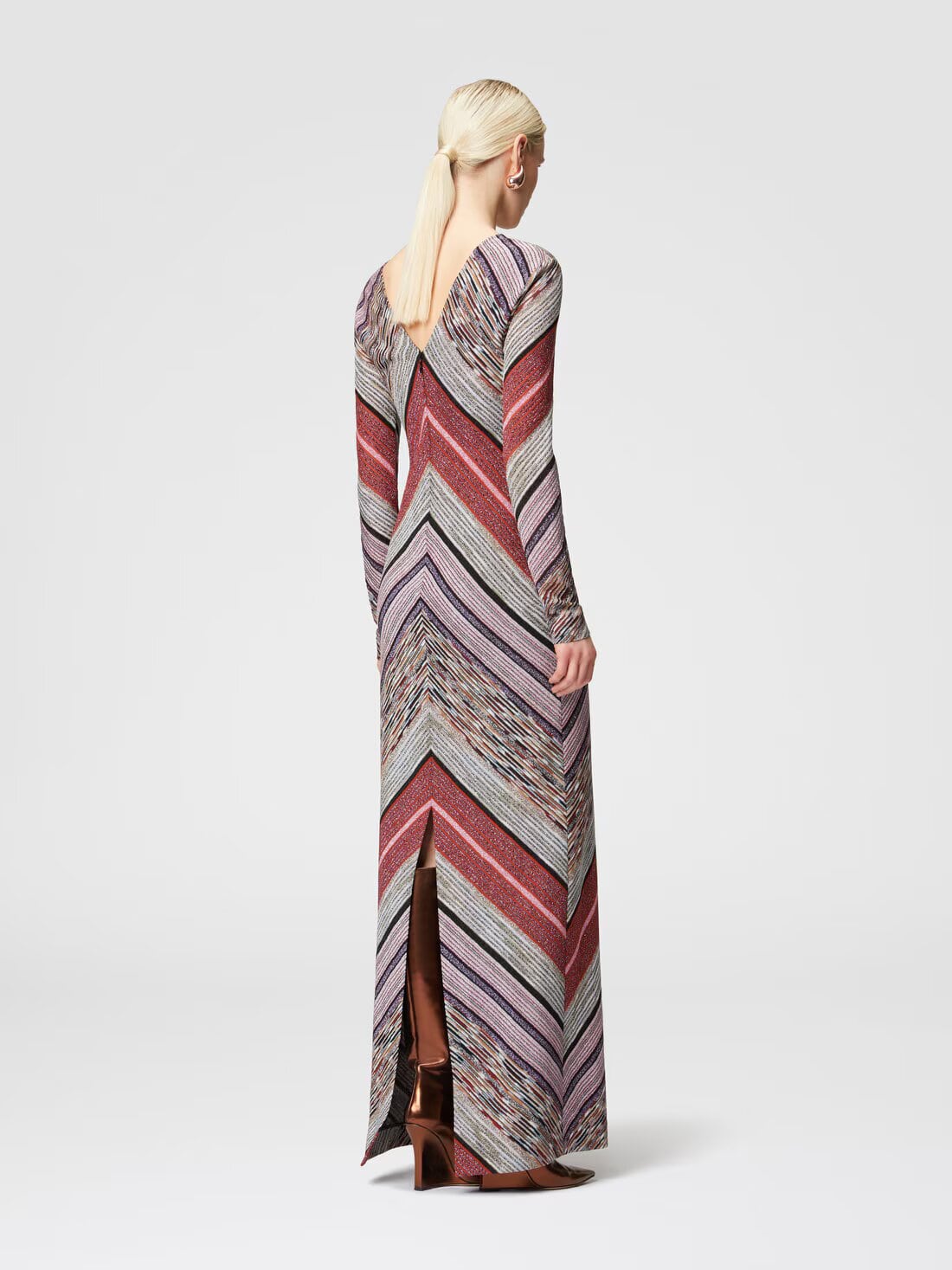 Maxi Vestido Con Escote En V