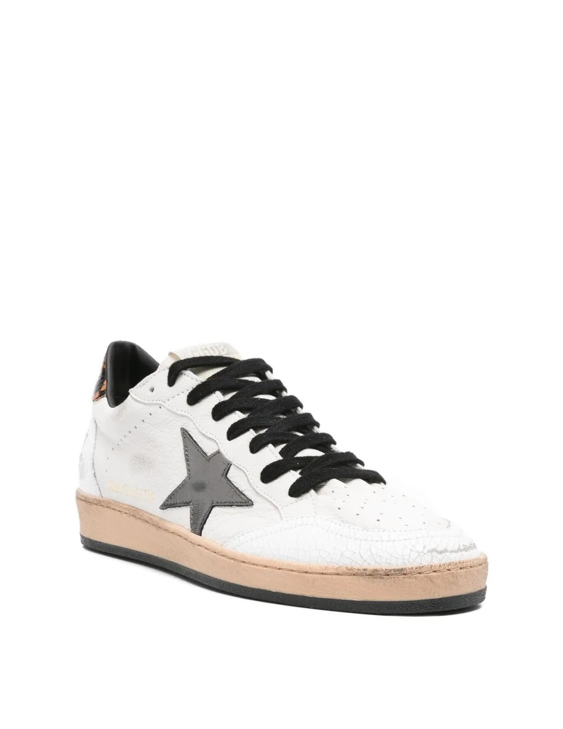 Zapatillas Golde Goose Ballstar Nappa Crack Star Printed Leather Heel Hombre