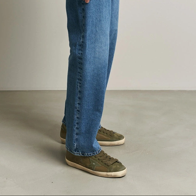 Zapatilla Golden Goose Super Star Suede Upper Leather Star And Heel Hombre