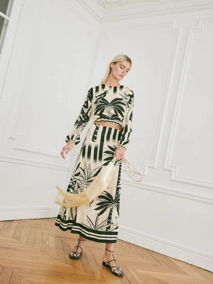 Maxi Falda Dusty Trail Tropicana