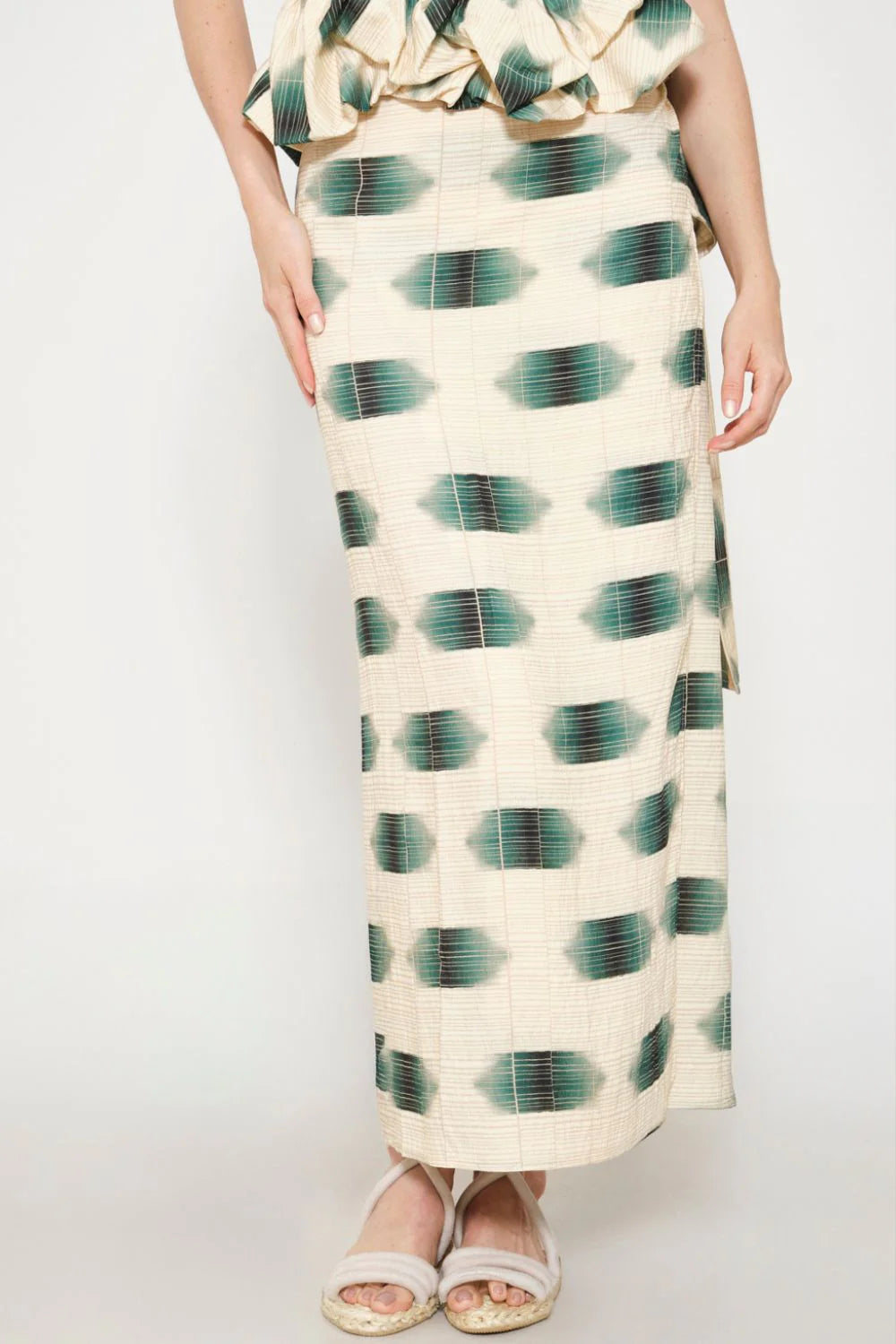 Midi Falda Samoa Esmeralda