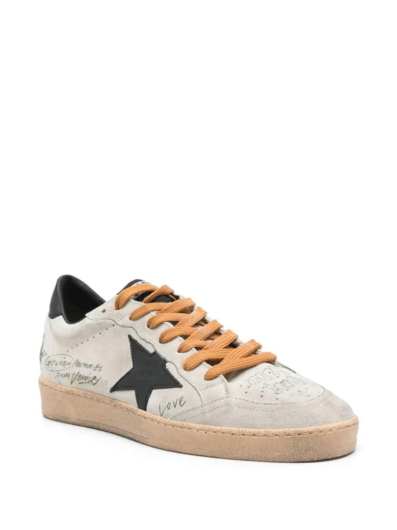 Zapatillas Golden Goose Ballstar Nappa Crack Star Printed Leather Heel Hombre