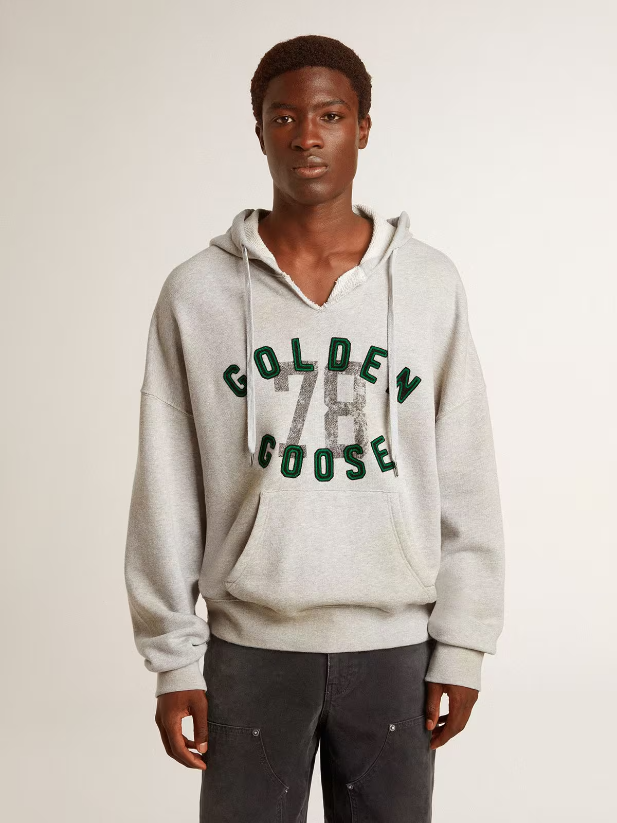 Hoodie Journey Cotton Fleece Vintage Print Embroid