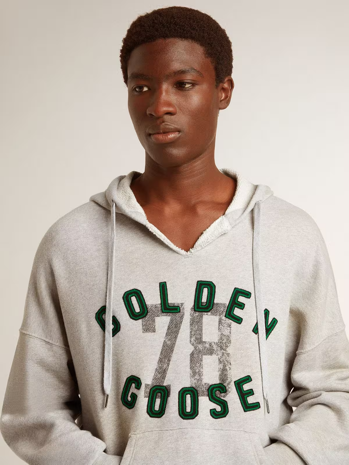 Hoodie Journey Cotton Fleece Vintage Print Embroid
