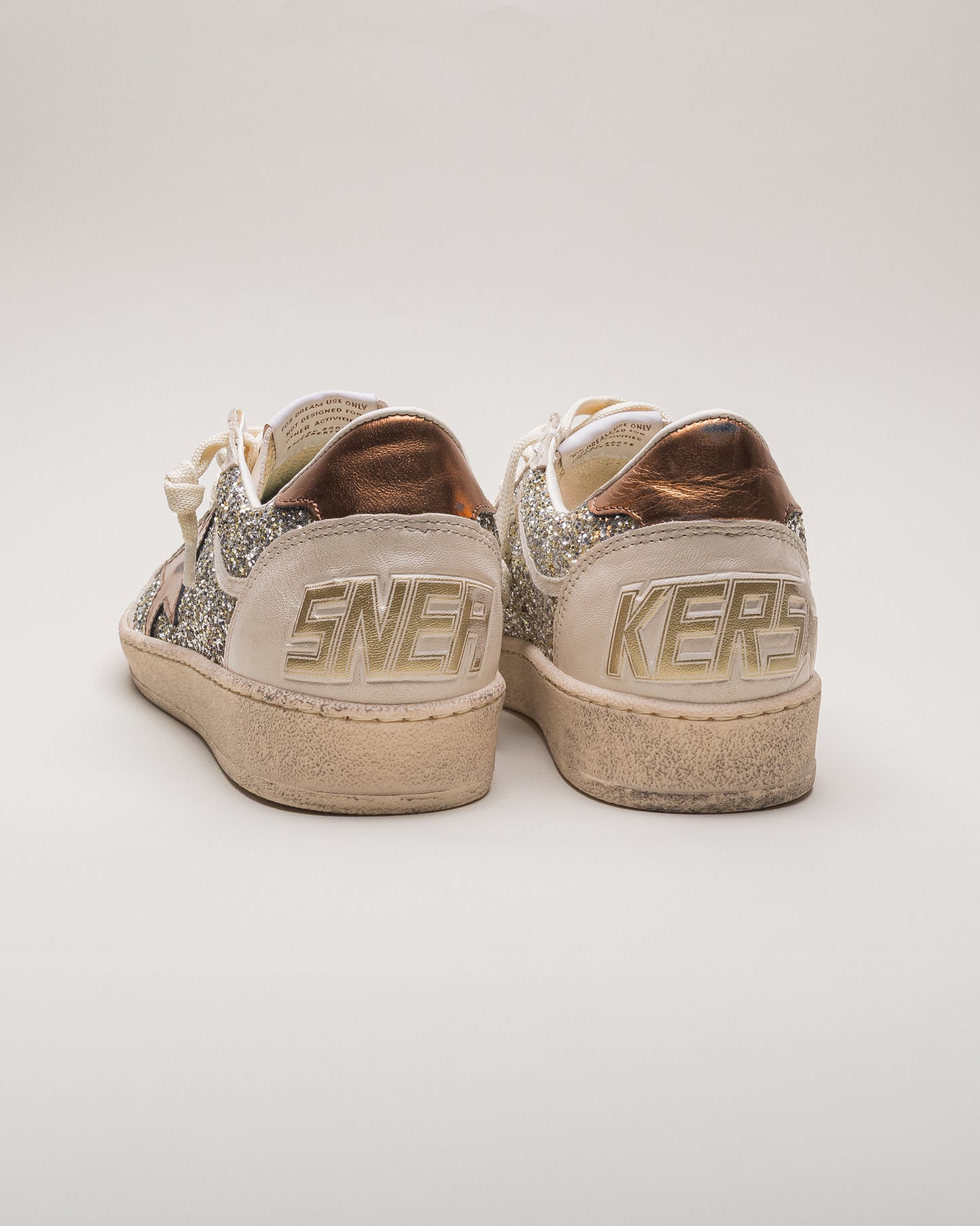 Zapatillas Golden Goose Ballstar Glitter Laminated Star And Heel Mujer