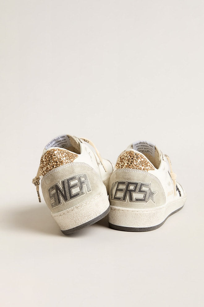 Zapatillas Golden Goose Ballstar Leather Glitter Star Suede Spur Mujer
