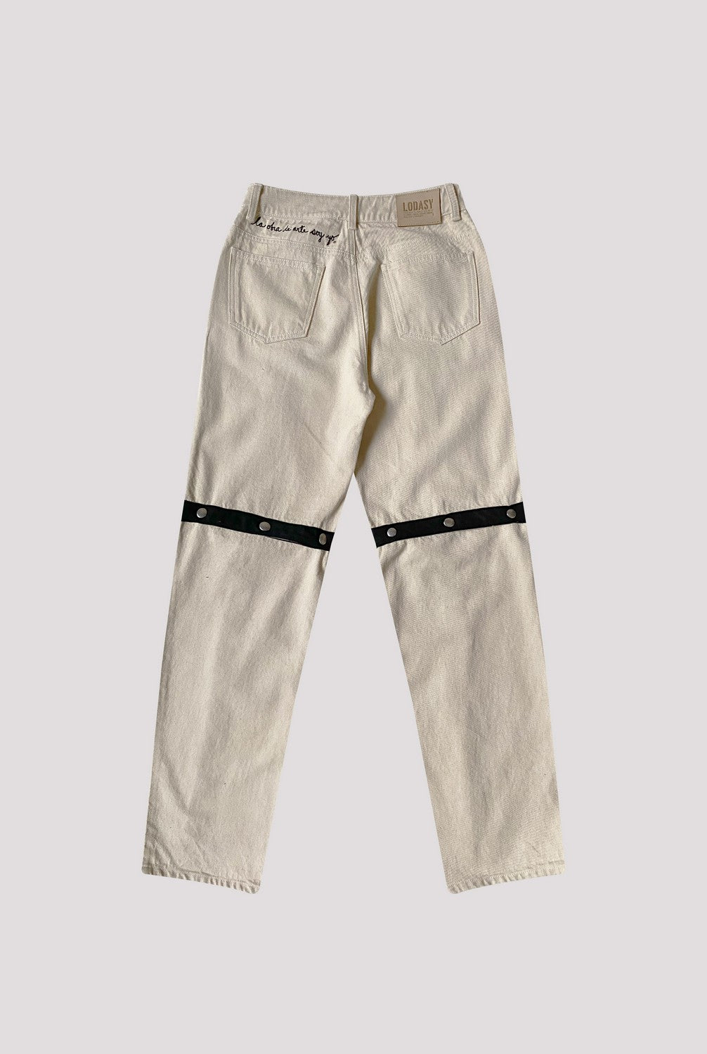 Jeans Broches Blanquecino