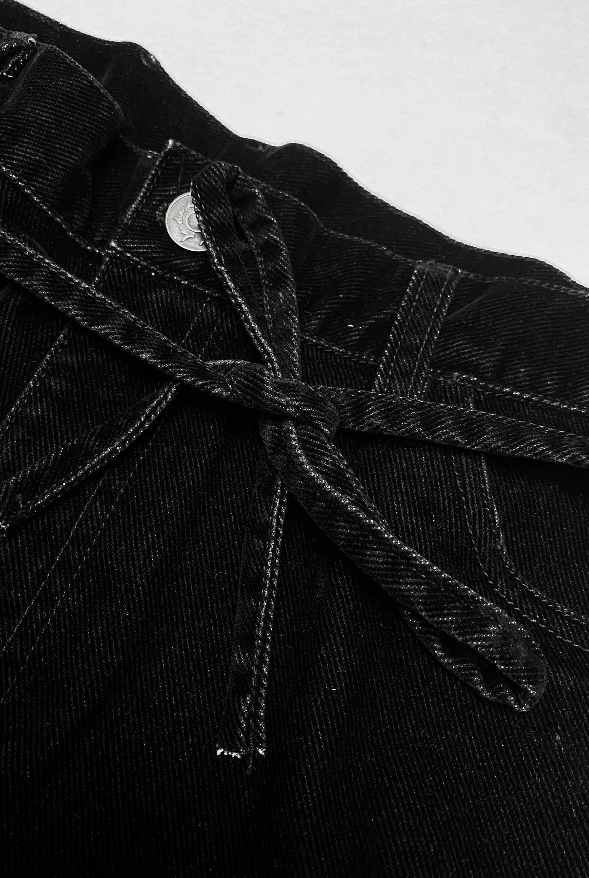 Jeans Denim Terciopelo Negro