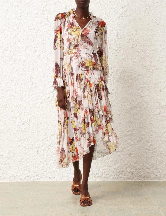 Midi Vestido Matchmaker Tiered