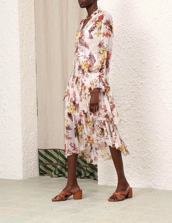 Midi Vestido Matchmaker Tiered