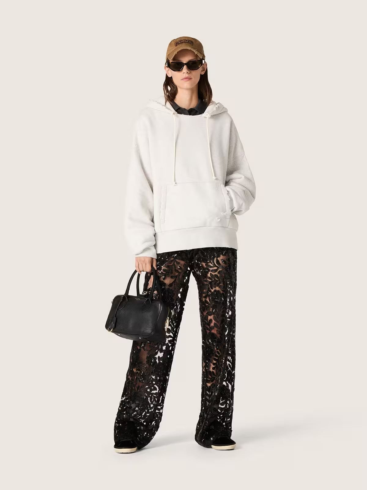 Pantalón Journey Lace Paillettes Golden Goose Mujer