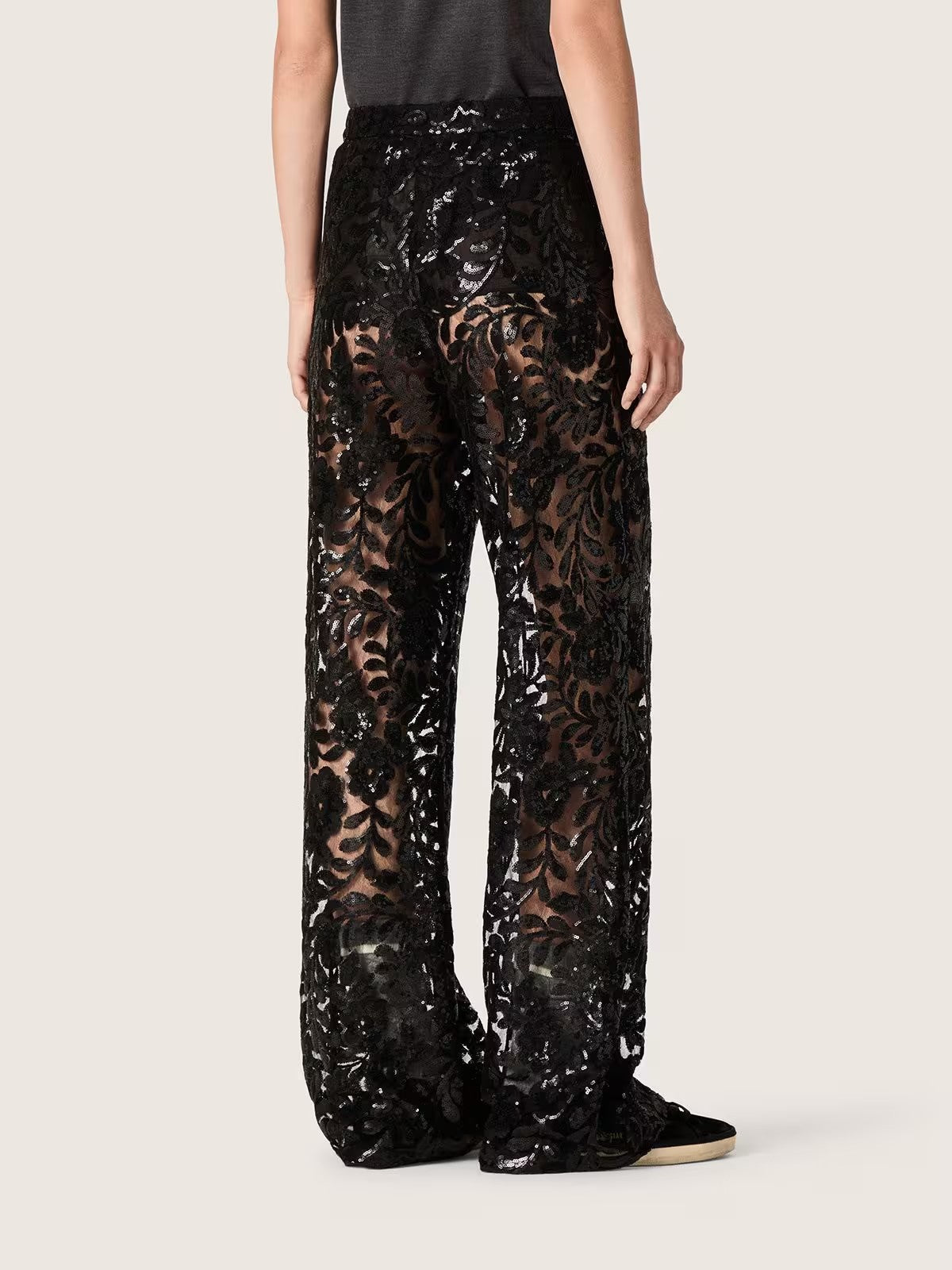 Pantalón Journey Lace Paillettes Golden Goose Mujer