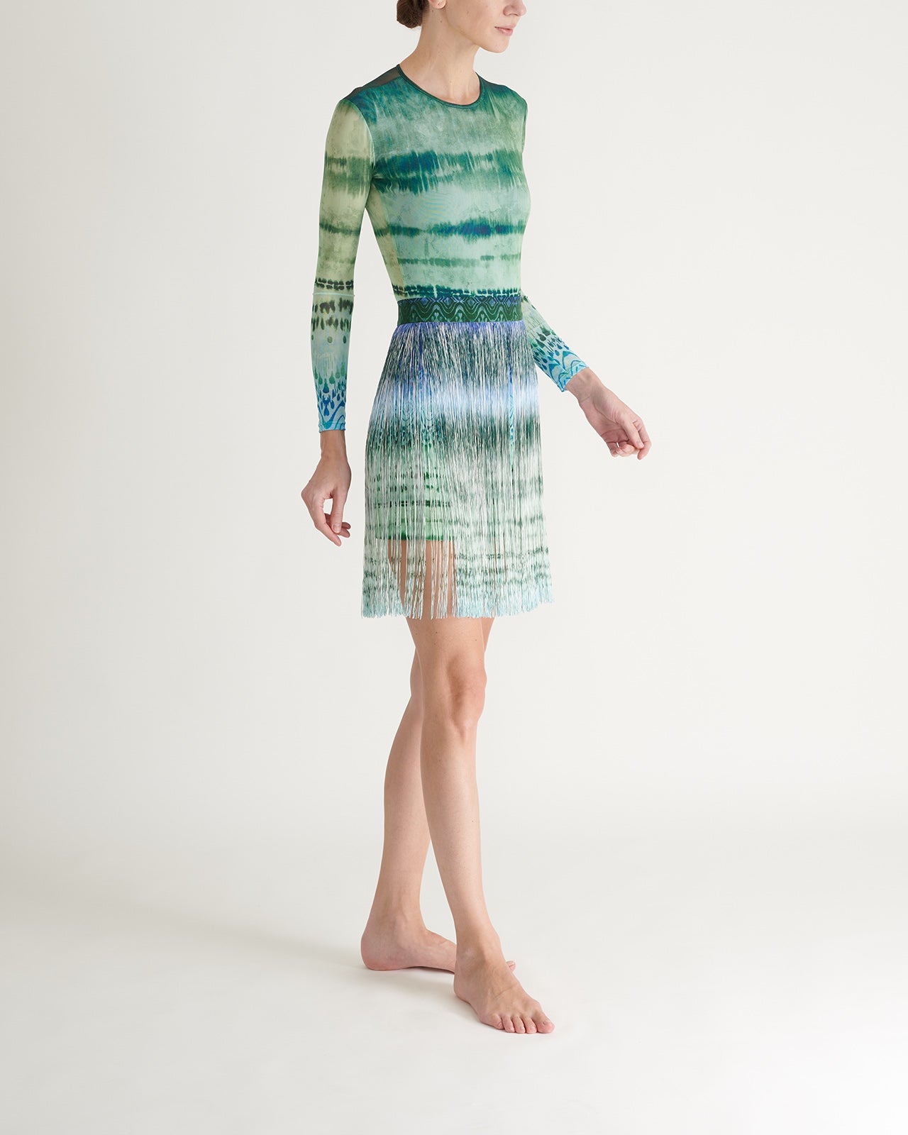 Mini Falda Flecos Degrade