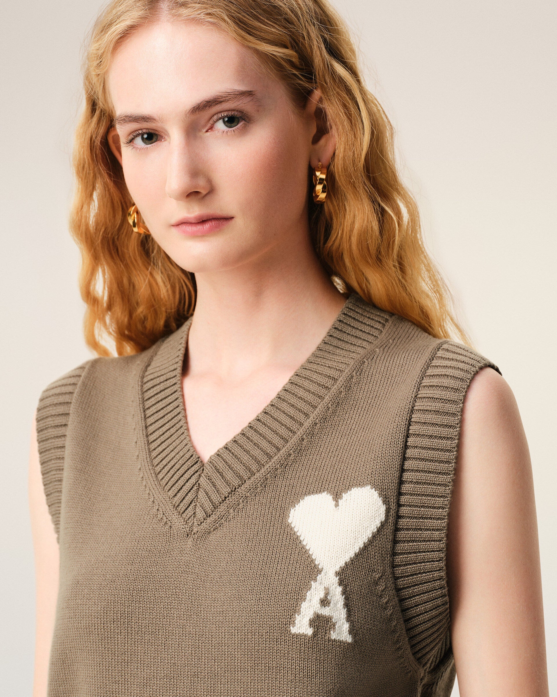 Jersey Sin Mangas Ami De Coeur De Lana Y Algodón Unisex