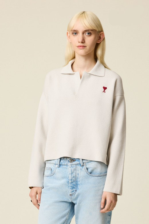 Sweater Tipo Polo Ami De Coeur