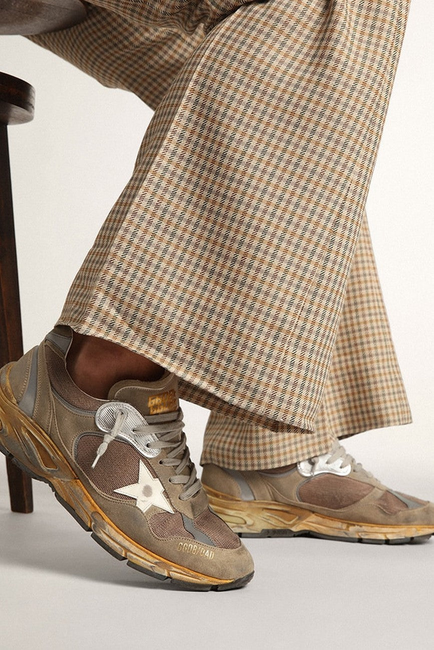 Zapatillas Golden Goose Dad Net And Suede Upper Leather Starnet hombre