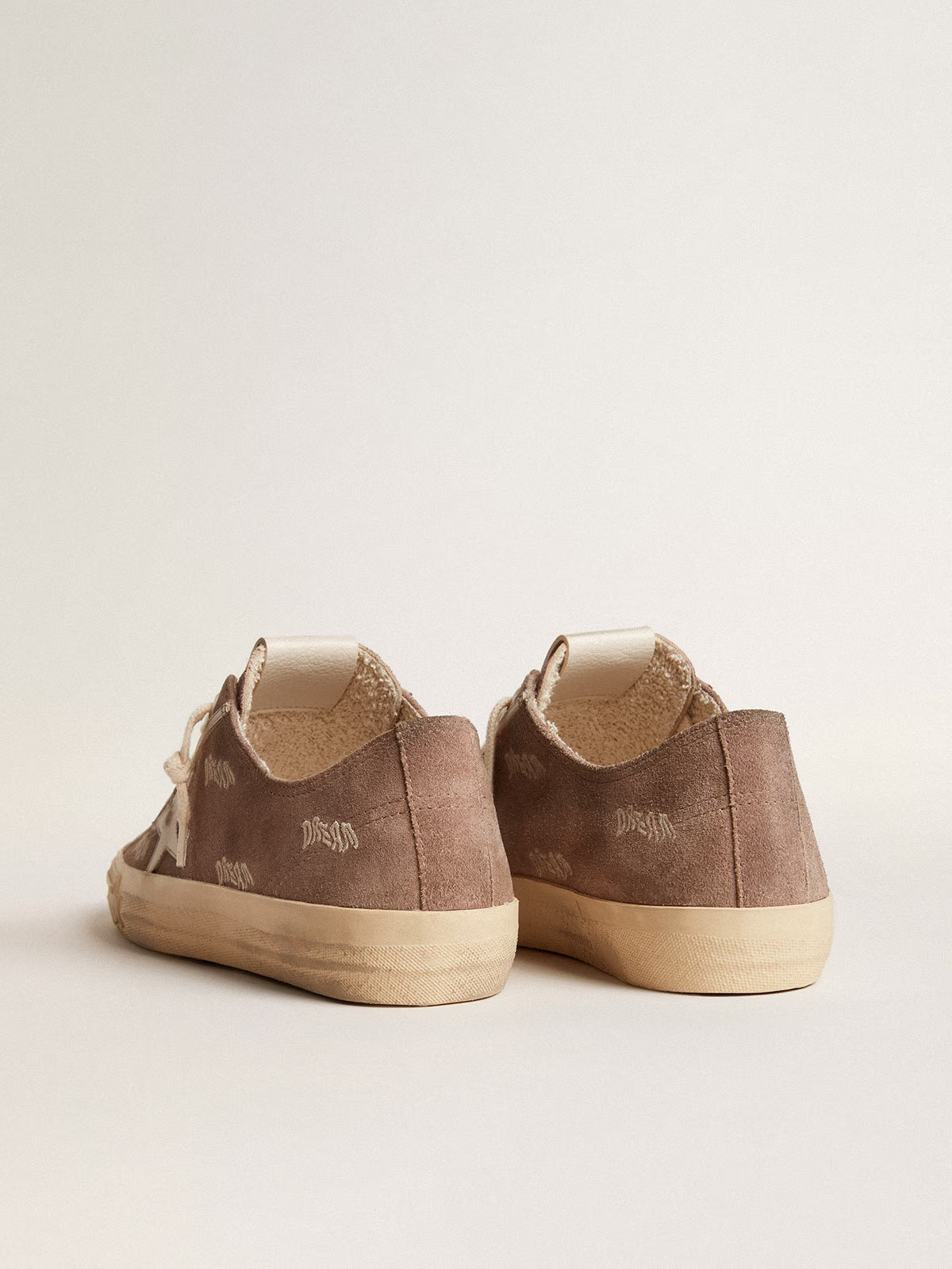 Zapatillas Golden Goose V-Star 2 Suede Embroideries Leather Star Mujer