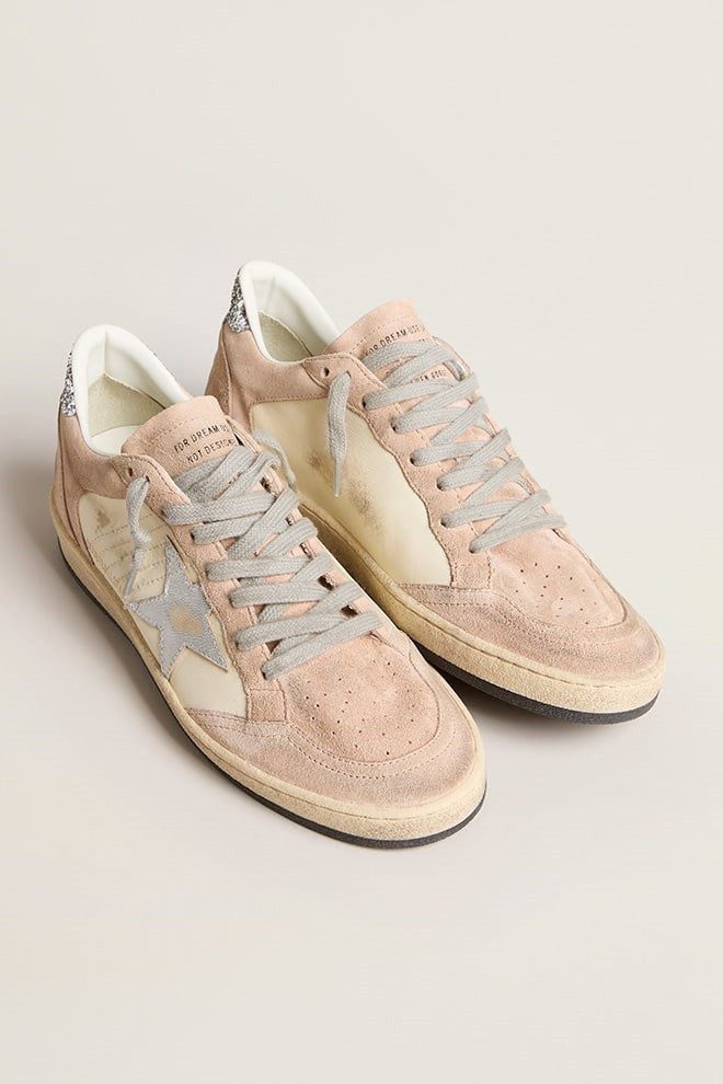 Zapatillas Golden Goose Ballstar Nappa And Suede Upper Laminated Star Mujer