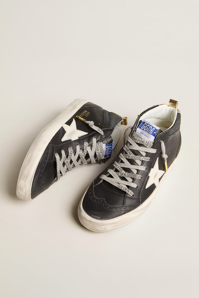 Zapatillas Golden Goose Mid Star 2Q Leath Net Star Lamn Suede Wave Mujer