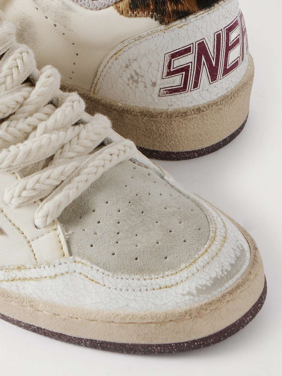 Zapatillas Golden Goose Ballstar Nappa Leo Horsy Star Crack Leath Mujer